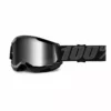 PROTECTIVE GEAR 100% Strata2 Youth Goggles-Black-Mirror Silver Lens