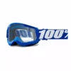 100% Strata2 Youth Goggles-Blue-Clear Lens PROTECTIVE GEAR