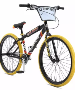 RACE BIKES SE Racing Blocks Flyer 26" BMX Bike-Black