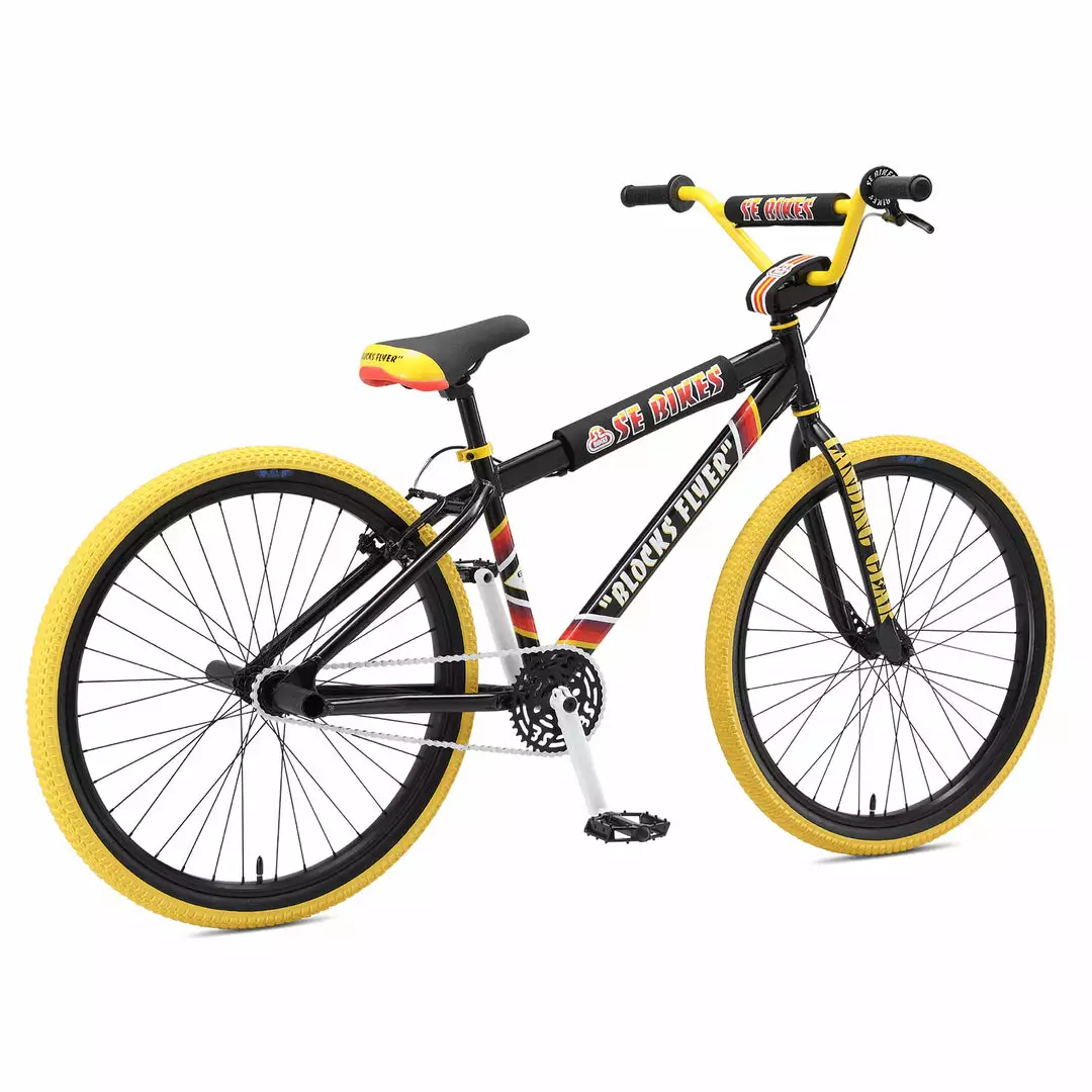 RACE BIKES SE Racing Blocks Flyer 26" BMX Bike-Black 3 RACE BIKES SE Racing Blocks Flyer 26" BMX Bike-Black