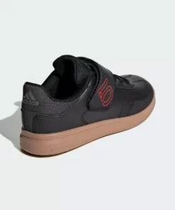 Adidas Five Ten Sleuth DLX Kids Flat Pedal Shoes-Core Black/Scarlet/Grey Four