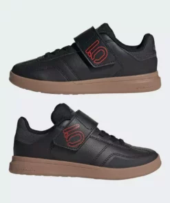 Adidas Five Ten Sleuth DLX Kids Flat Pedal Shoes-Core Black/Scarlet/Grey Four