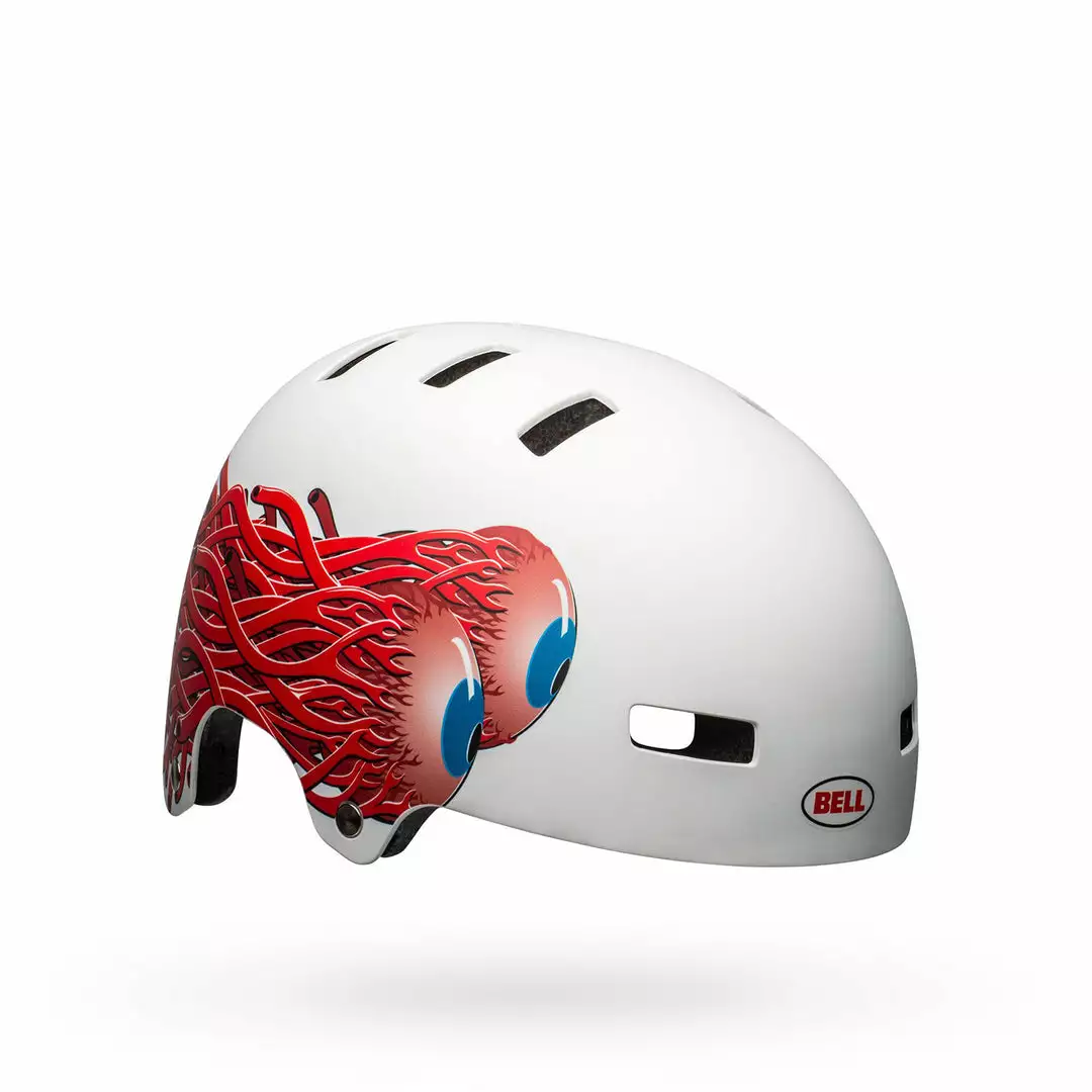 Bell Local Helmet-Eyes Matte White 2 Bell Local Helmet-Eyes Matte White