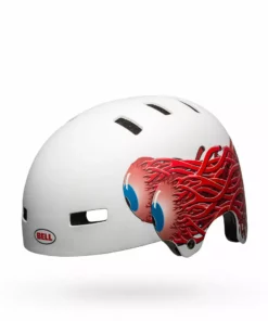 Bell Local Helmet-Eyes Matte White 12 Bell Local Helmet-Eyes Matte White
