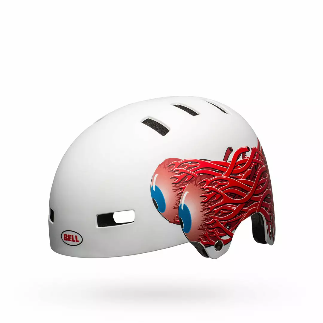 Bell Local Helmet-Eyes Matte White 4 Bell Local Helmet-Eyes Matte White