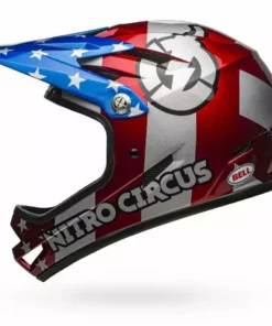 Bell Sanction Helmet-Nitro Circus Red/Silver/Blue
