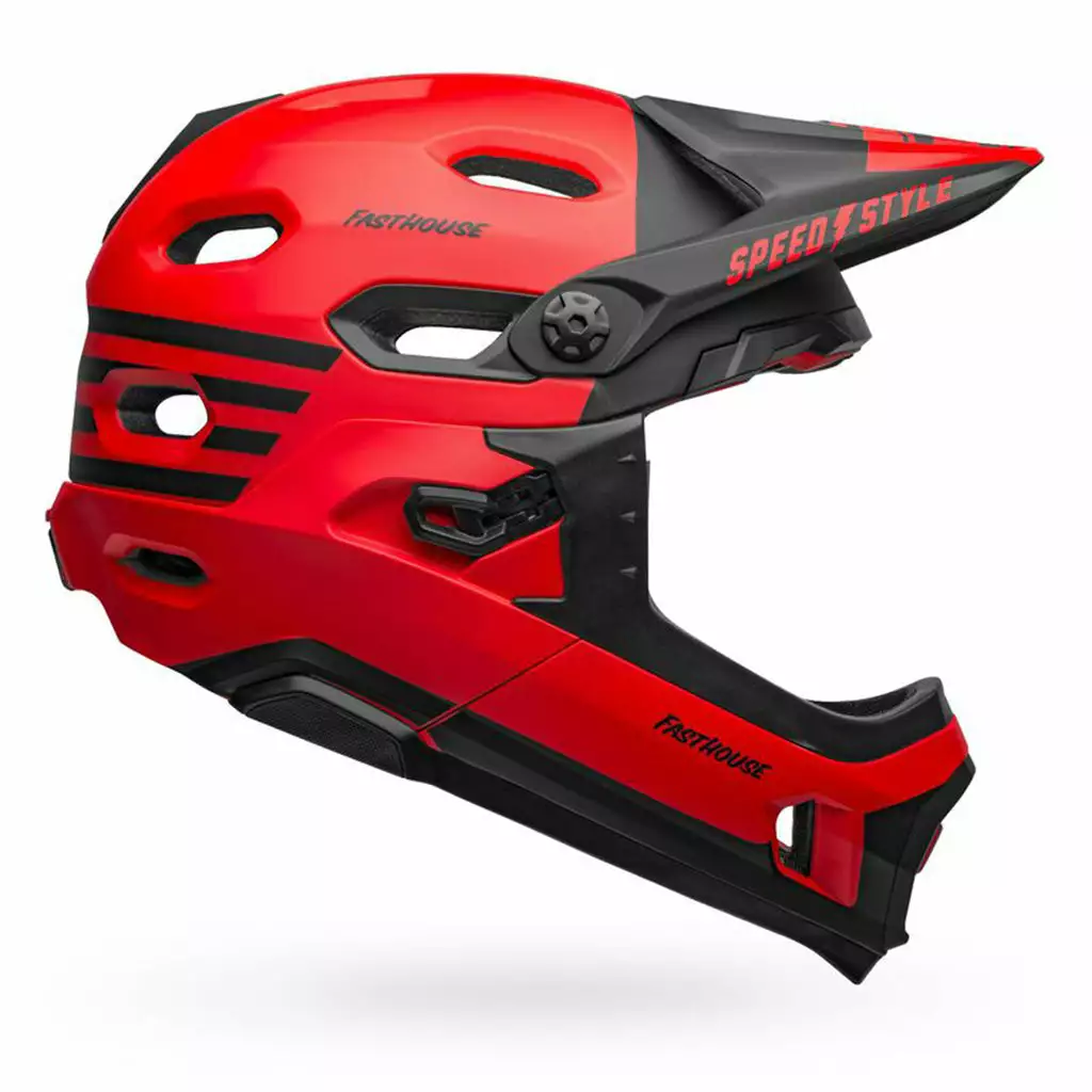 Bell Super DH Spherical Helmet-Fasthouse Matte Red/Black 1 Bell Super DH Spherical Helmet-Fasthouse Matte Red/Black