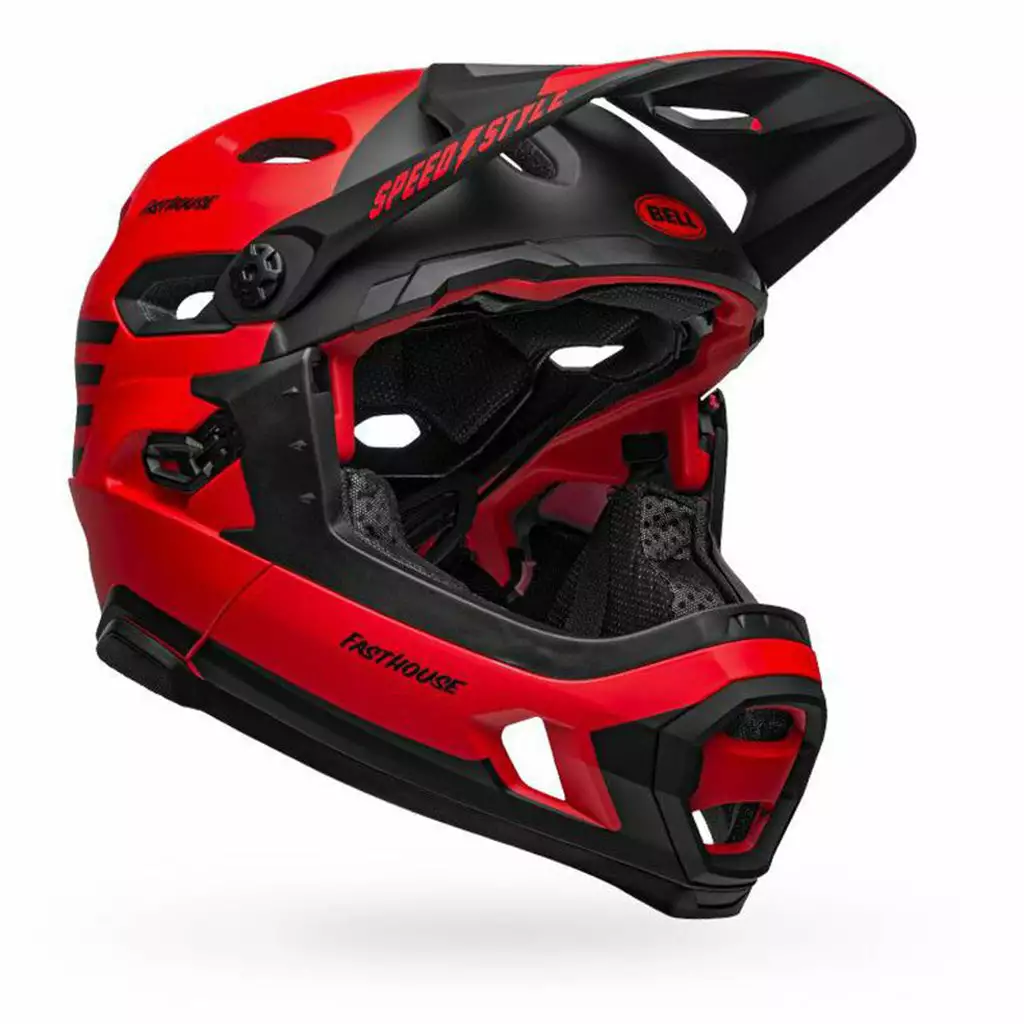 Bell Super DH Spherical Helmet-Fasthouse Matte Red/Black 11 Bell Super DH Spherical Helmet-Fasthouse Matte Red/Black