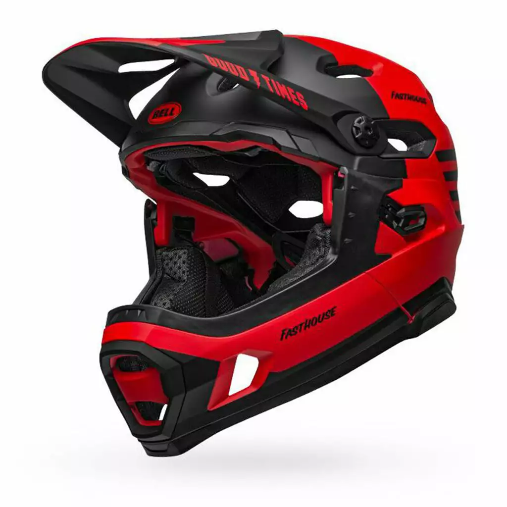 Bell Super DH Spherical Helmet-Fasthouse Matte Red/Black 2 Bell Super DH Spherical Helmet-Fasthouse Matte Red/Black