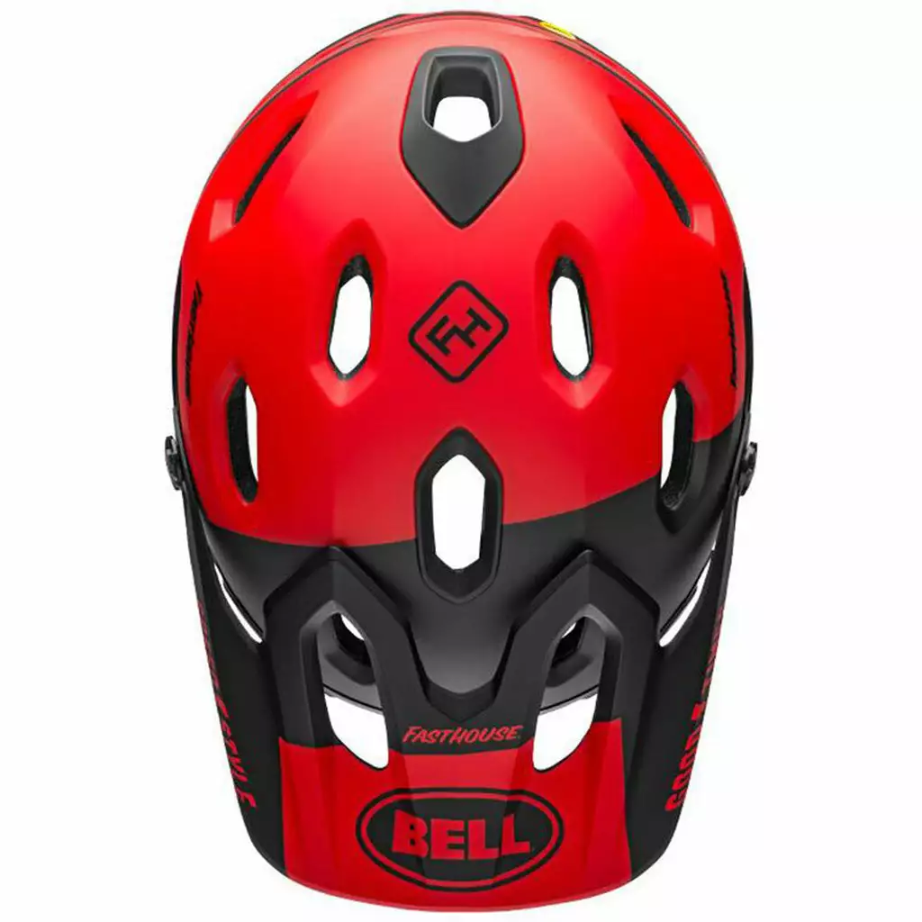 Bell Super DH Spherical Helmet-Fasthouse Matte Red/Black 5 Bell Super DH Spherical Helmet-Fasthouse Matte Red/Black