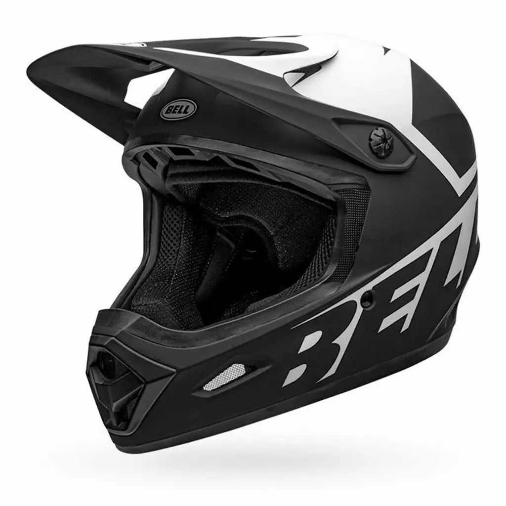 PROTECTIVE GEAR Bell Transfer Helmet-Matte Black/White 2 PROTECTIVE GEAR Bell Transfer Helmet-Matte Black/White