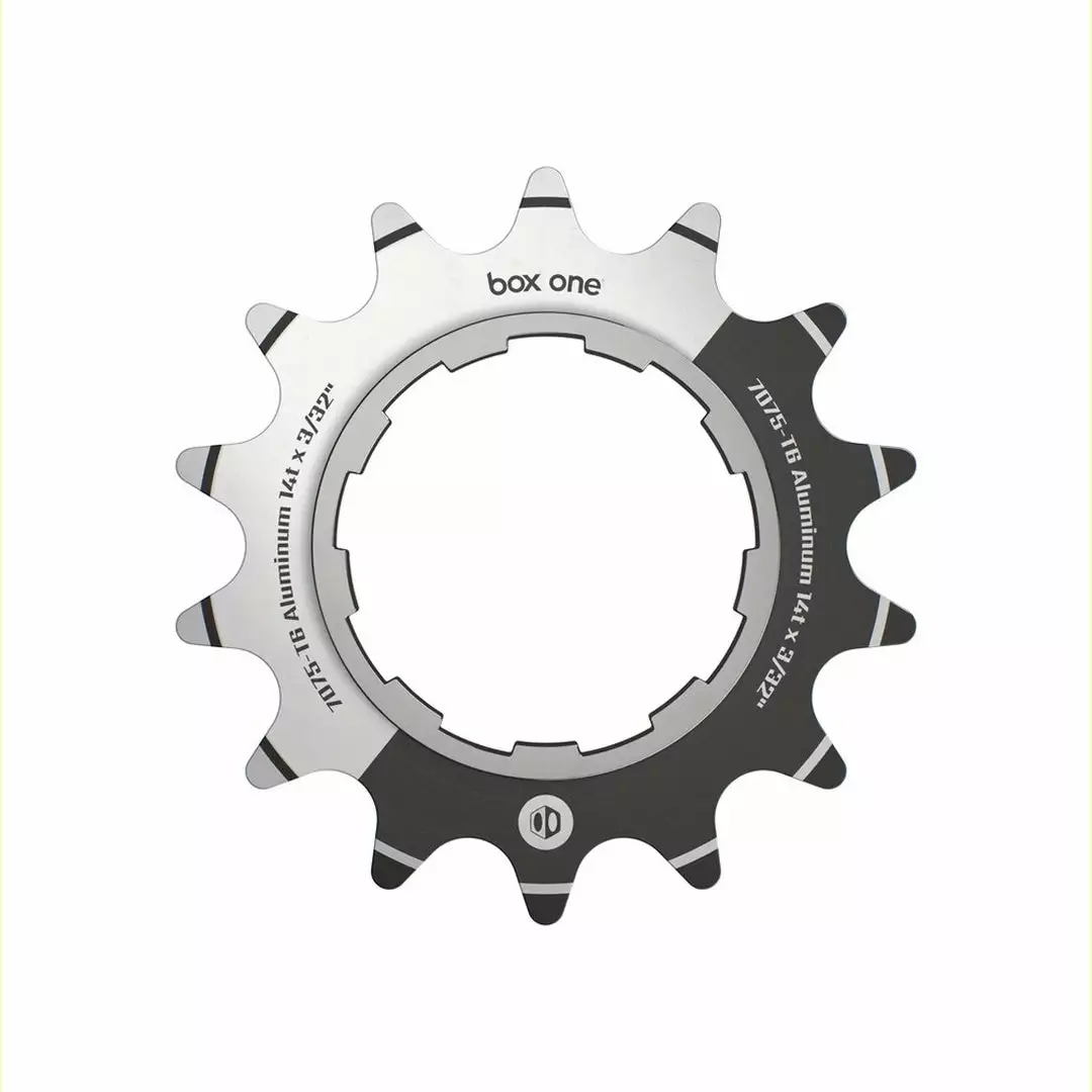 Cogs/Drivers/Freewheels Box One 3/32" CNC Alloy 7075 Cog-Black/Silver 2 Cogs/Drivers/Freewheels Box One 3/32" CNC Alloy 7075 Cog-Black/Silver