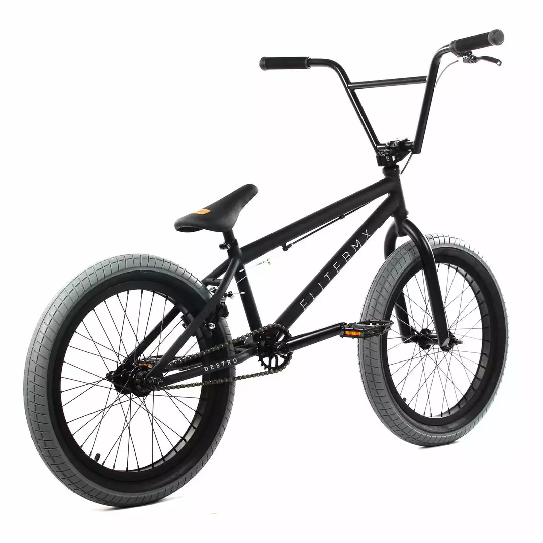Elite BMX Destro 20.5"TT BMX Freestyle Bike-Black Grey BIKES 2 Elite BMX Destro 20.5"TT BMX Freestyle Bike-Black Grey BIKES