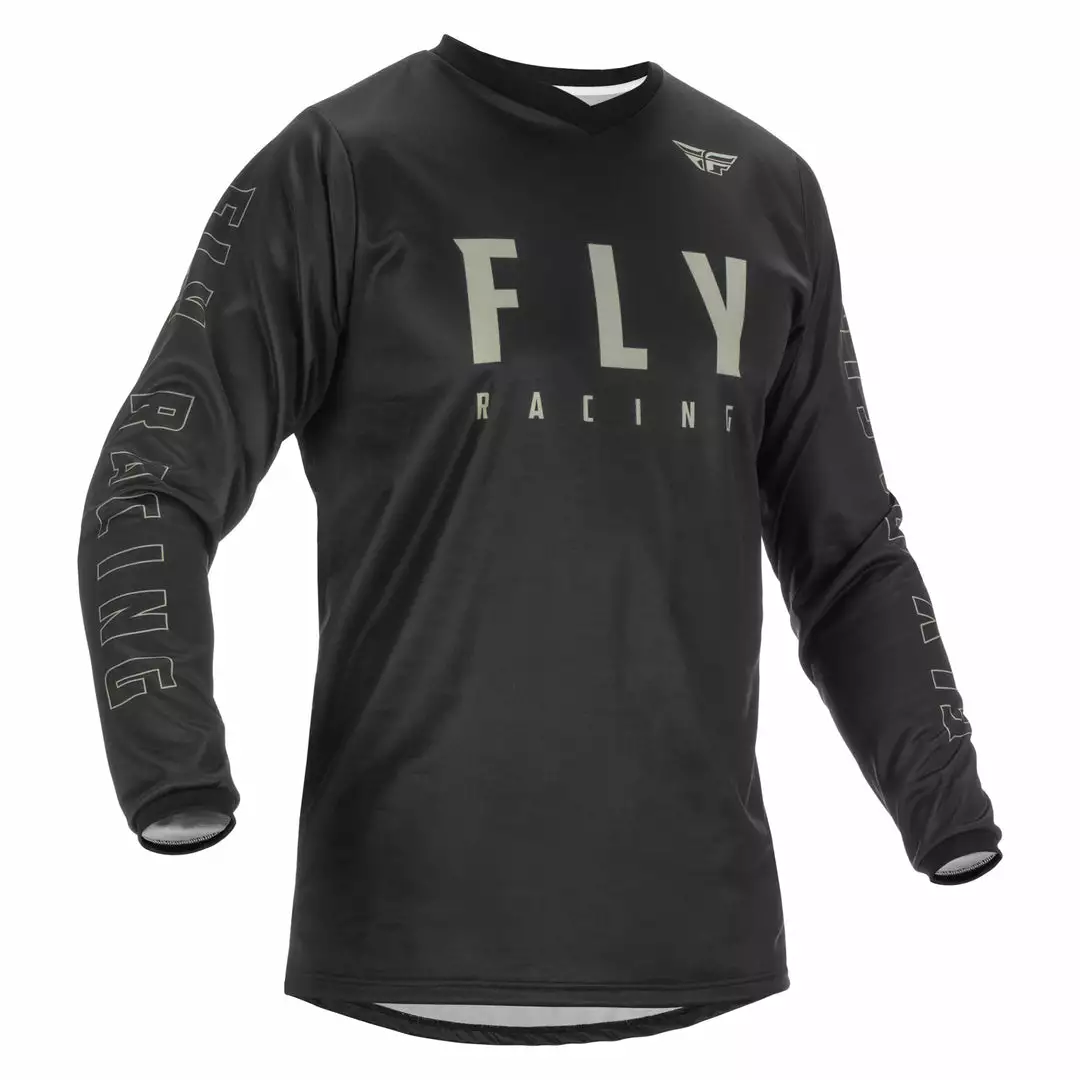 Fly Racing F-16 BMX Race Jersey-Black/Grey RACE WEAR 3 Fly Racing F-16 BMX Race Jersey-Black/Grey RACE WEAR