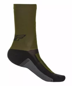 Fly Racing 2022 Factory Rider Socks-Green/Black/Grey