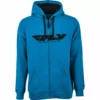 APPAREL Fly Racing Corporate Zip Up Hoodie-Black/Blue