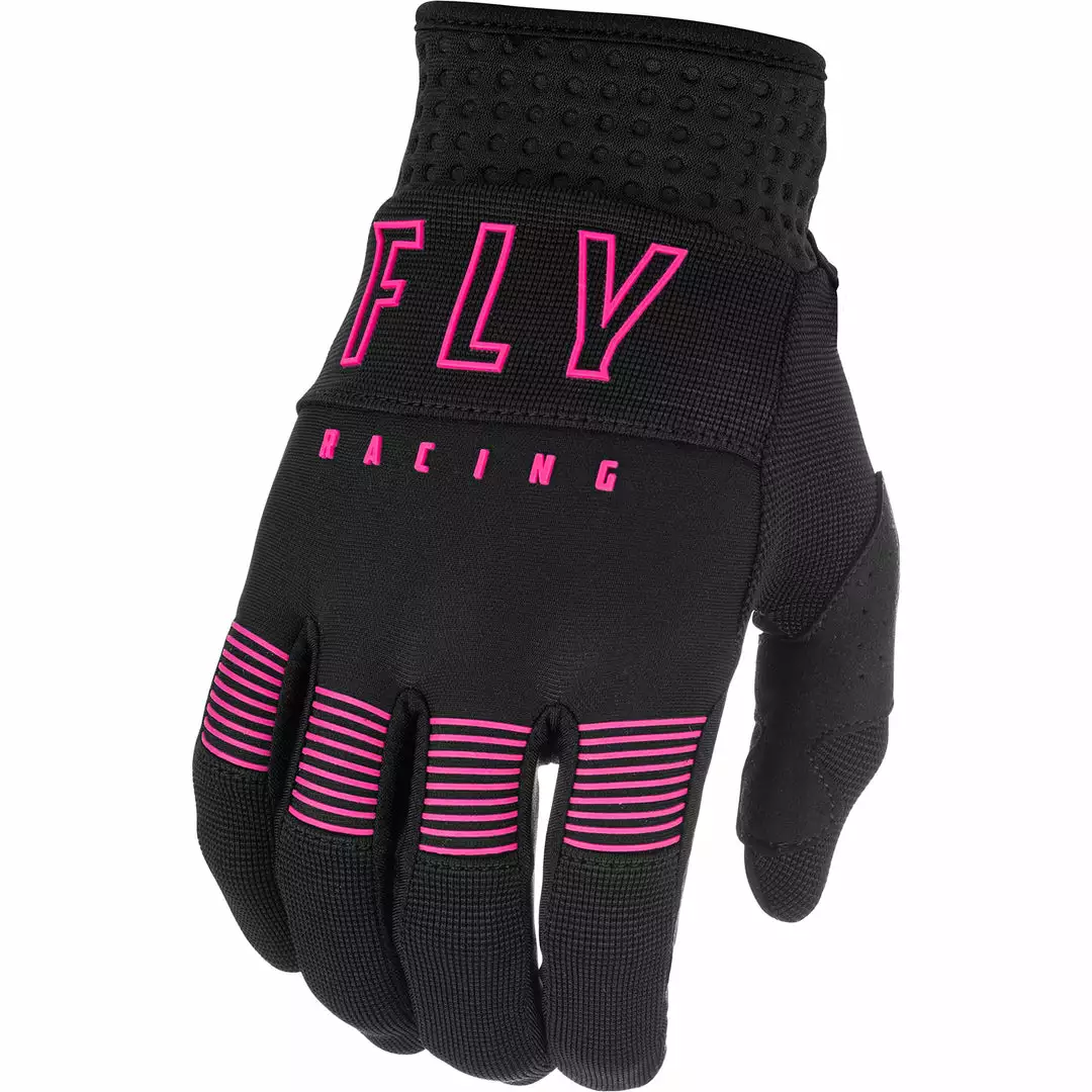 RACE WEAR Fly Racing F-16 BMX Race Gloves-Black/Pink 1 RACE WEAR Fly Racing F-16 BMX Race Gloves-Black/Pink