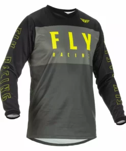 Fly Racing 2022 F-16 BMX Race Jersey-Grey/Black/Hi-Vis RACE WEAR