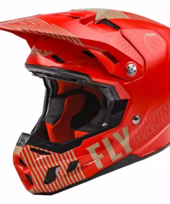 Fly Racing Formula CC Primary BMX Race Helmet-Red/Khaki Helmets
