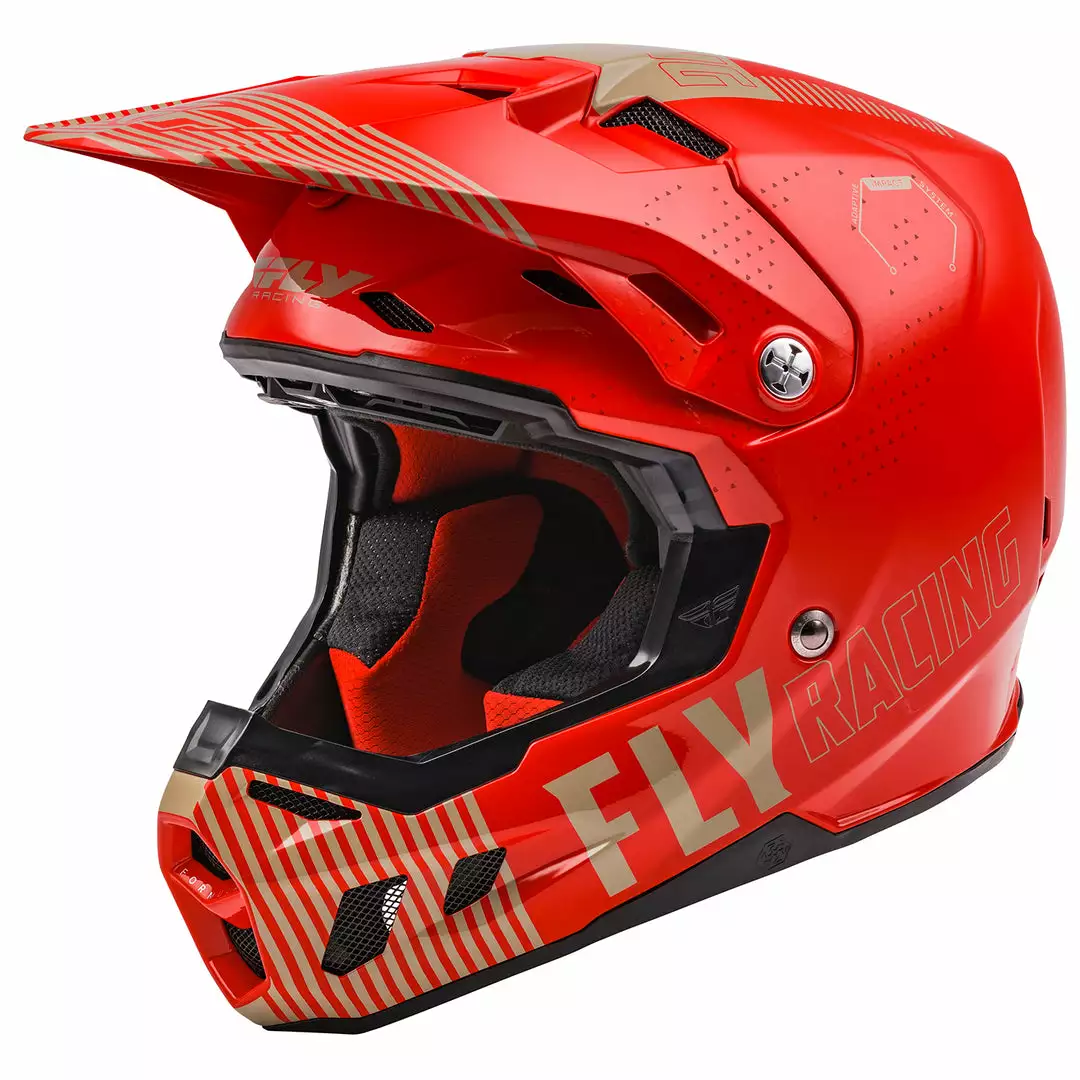 Fly Racing Formula CC Primary BMX Race Helmet-Red/Khaki Helmets 1 Fly Racing Formula CC Primary BMX Race Helmet-Red/Khaki Helmets