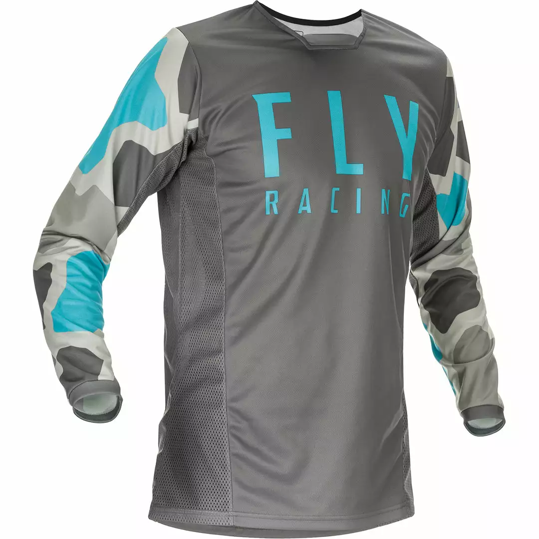 Fly Racing K221 BMX Race Jersey-Grey/Blue RACE WEAR 1 Fly Racing K221 BMX Race Jersey-Grey/Blue RACE WEAR