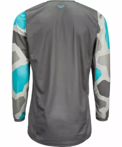 Fly Racing K221 BMX Race Jersey-Grey/Blue RACE WEAR