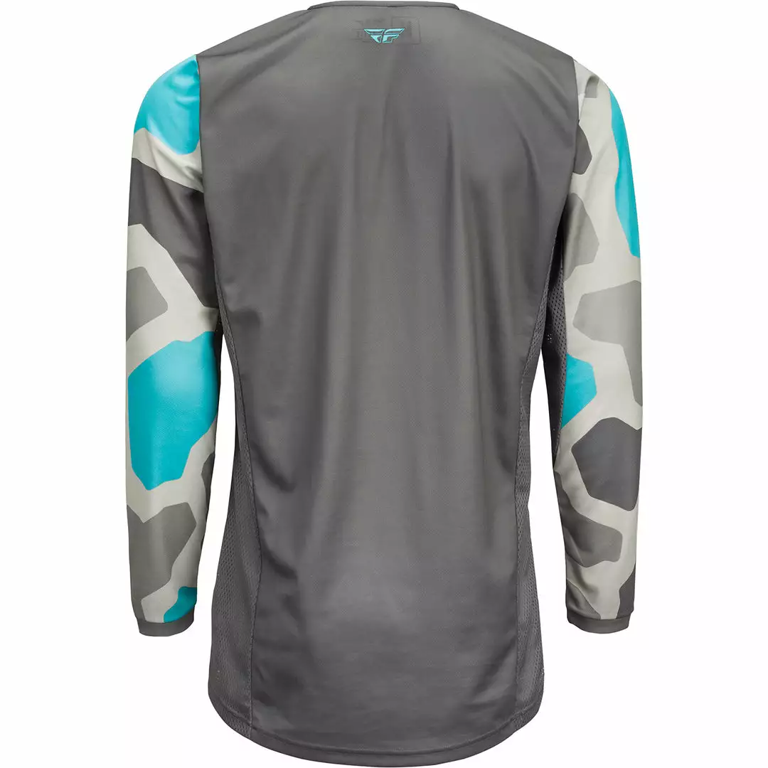 Fly Racing K221 BMX Race Jersey-Grey/Blue RACE WEAR 2 Fly Racing K221 BMX Race Jersey-Grey/Blue RACE WEAR