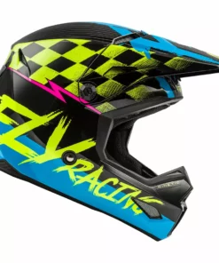 Fly Racing Kinetic Sketch BMX Race Helmet-Blue/Hi-Vis/Pink
