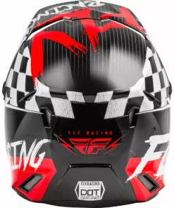Helmets Fly Racing Kinetic Sketch BMX Race Helmet-Red/Black/Grey