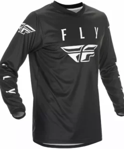 Fly Racing Universal BMX Race Jersey-Black/White