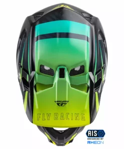 Fly Racing 2022 Werx-R BMX Race Helmet-Hi-Vis/Teal Carbon