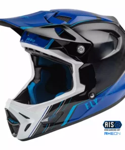 Fly Racing 2022 Werx-R Carbon BMX Race Helmet-Blue Carbon Helmets