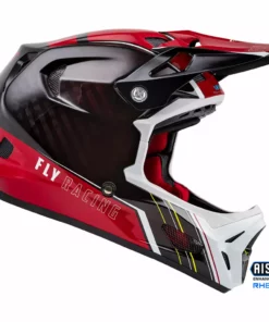 Fly Racing 2022 Werx-R Carbon BMX Race Helmet-Red Carbon