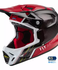 Fly Racing 2022 Werx-R Carbon BMX Race Helmet-Red Carbon
