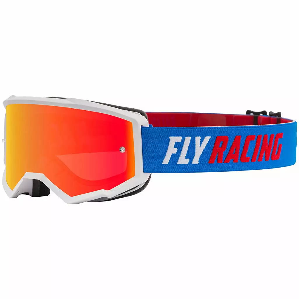 Fly Racing 2022 Zone Goggles-Blue/White/Red W/Red Mirror/Smoke Lens PROTECTIVE GEAR 1 Fly Racing 2022 Zone Goggles-Blue/White/Red W/Red Mirror/Smoke Lens PROTECTIVE GEAR