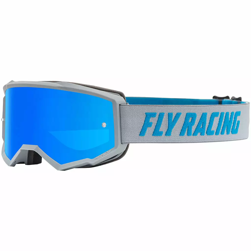 Fly Racing 2022 Zone Goggles-Grey/Blue W/Sky Blue Mirror/Smoke Lens-W/Post PROTECTIVE GEAR 1 Fly Racing 2022 Zone Goggles-Grey/Blue W/Sky Blue Mirror/Smoke Lens-W/Post PROTECTIVE GEAR
