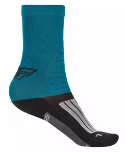 Fly Racing 2022 Factory Rider Socks-Blue/Black/Grey