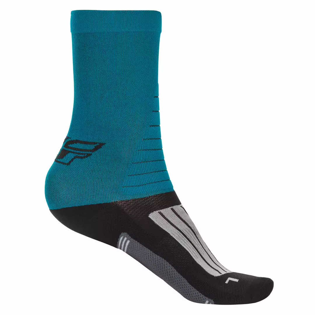 Fly Racing 2022 Factory Rider Socks-Blue/Black/Grey 2 Fly Racing 2022 Factory Rider Socks-Blue/Black/Grey