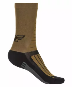 Fly Racing 2022 Factory Rider Socks-Khaki/Black/Grey