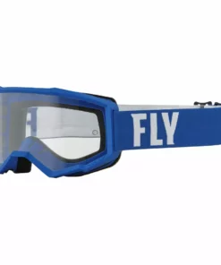Fly Racing 2022 Focus Goggles-Blue/White W/Clear Lens