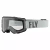 Fly Racing 2022 Focus Goggles-Grey/Dark Grey W/Clear Lens PROTECTIVE GEAR