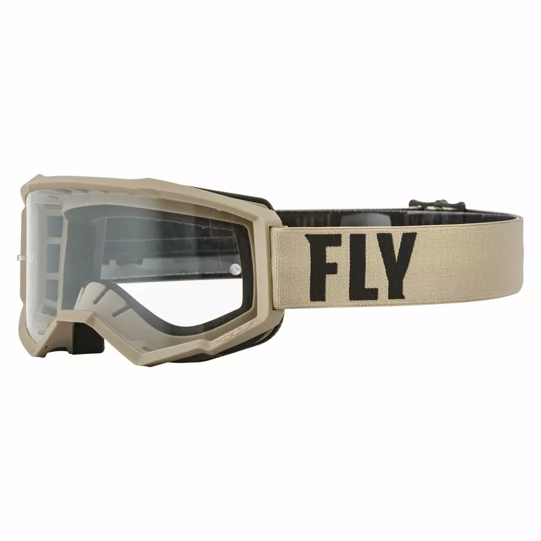 Fly Racing 2022 Focus Goggles-Khaki/Brown W/Clear Lens PROTECTIVE GEAR 1 Fly Racing 2022 Focus Goggles-Khaki/Brown W/Clear Lens PROTECTIVE GEAR