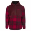 APPAREL Fly Racing 2022 Half Zip Pullover Hoodie-Red Plaid