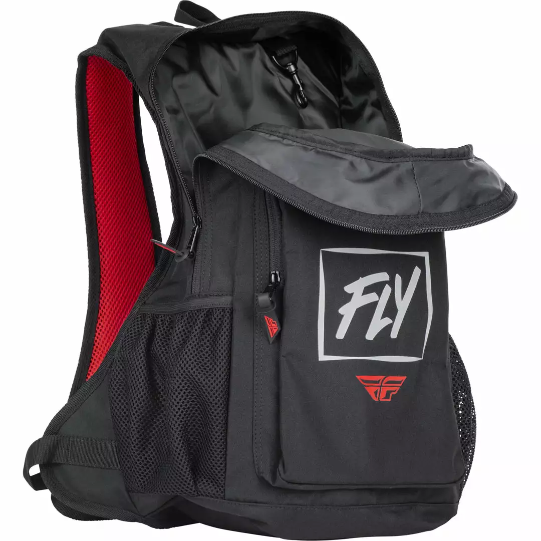 Fly Racing 2022 Jump Pack Backpack-Black/Grey/Red 3 Fly Racing 2022 Jump Pack Backpack-Black/Grey/Red