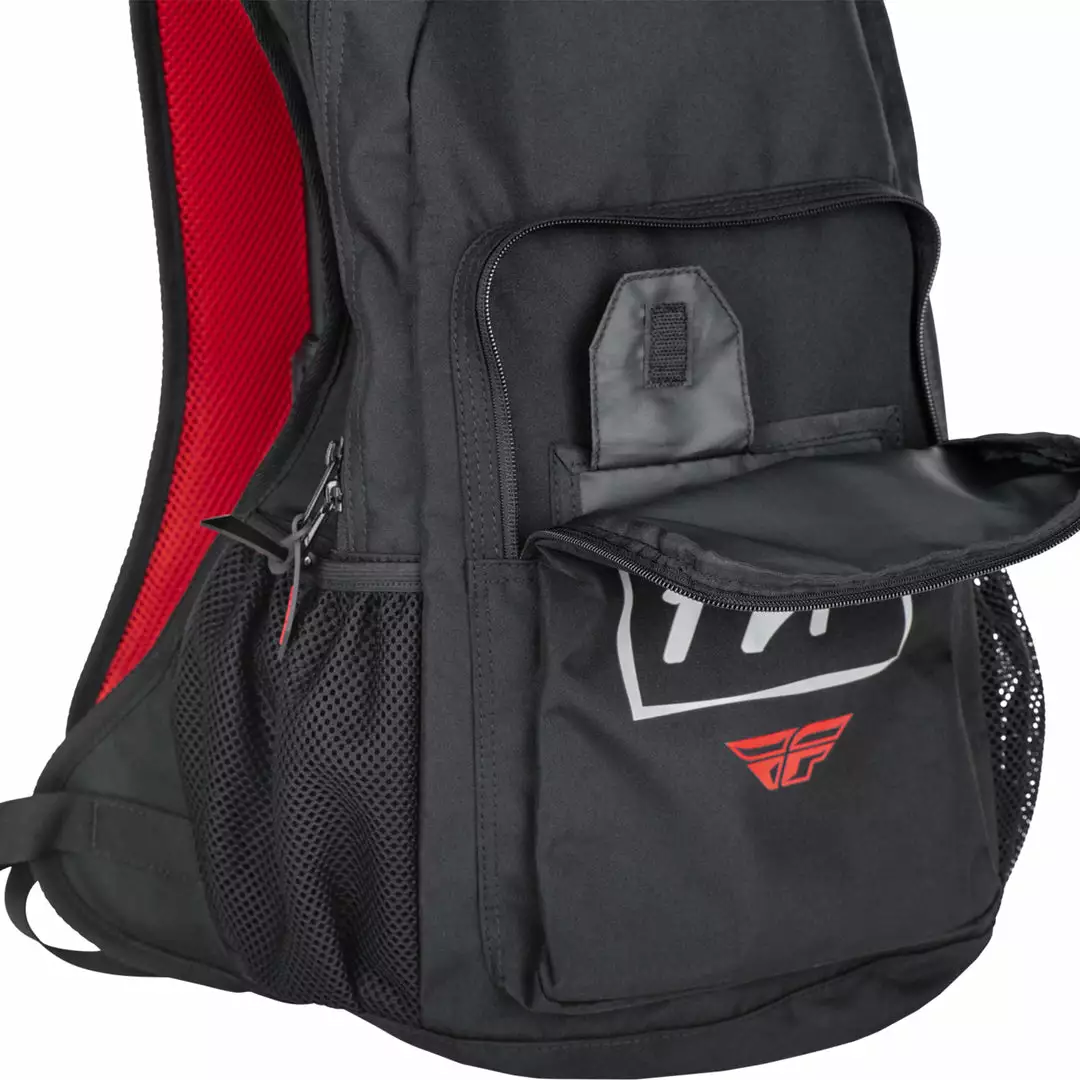 Fly Racing 2022 Jump Pack Backpack-Black/Grey/Red 4 Fly Racing 2022 Jump Pack Backpack-Black/Grey/Red