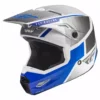 Helmets Fly Racing 2022 Kinetic Drift BMX Race Helmet-Blue/Charcoal/White