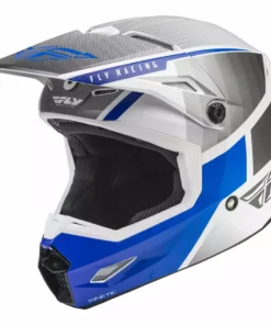 Helmets Fly Racing 2022 Kinetic Drift BMX Race Helmet-Blue/Charcoal/White