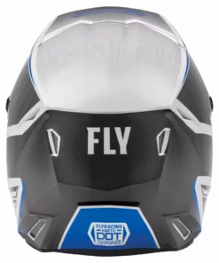 Helmets Fly Racing 2022 Kinetic Drift BMX Race Helmet-Blue/Charcoal/White