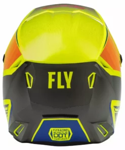 Fly Racing 2022 Kinetic Drift BMX Race Helmet-Blue/Hi-Vis/Charcoal