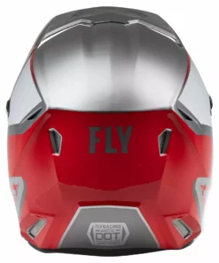 Fly Racing 2022 Kinetic Drift BMX Race Helmet-Charcoal/Light Grey/Red Helmets